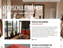 Tablet Screenshot of kochschule-bremen.de